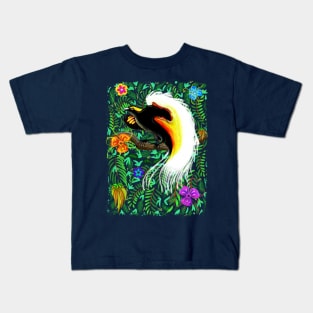 Paradise Bird Fire Feathers Kids T-Shirt